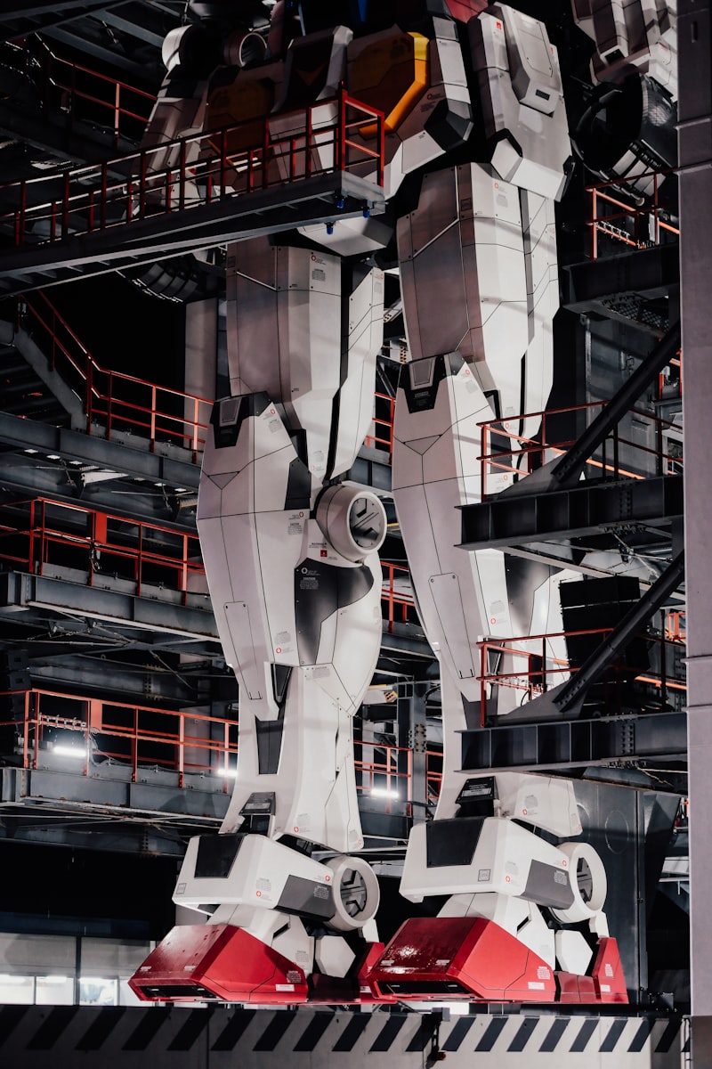 Industrial robotics and automated manufacturing assembly line